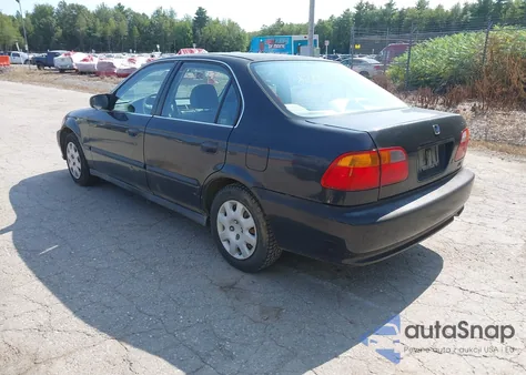 2000 Honda Civic Lx из США, поврежденный, VIN 1HGEJ6575YL060766